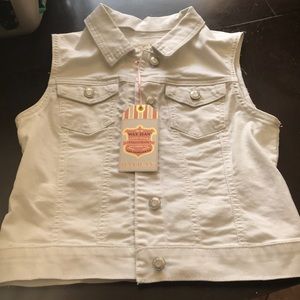 NWT white jean jacket